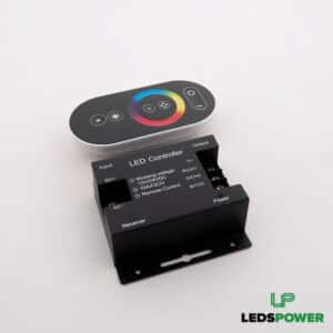 Контроллер RGB T3 RF 30A сенсорный, 360W 12V (720W 24V) с пультом, черный, Leds Power