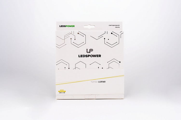 Лента светодиодная 240LED, 22W, 24V, теплая 3000K, Leds Power коробка